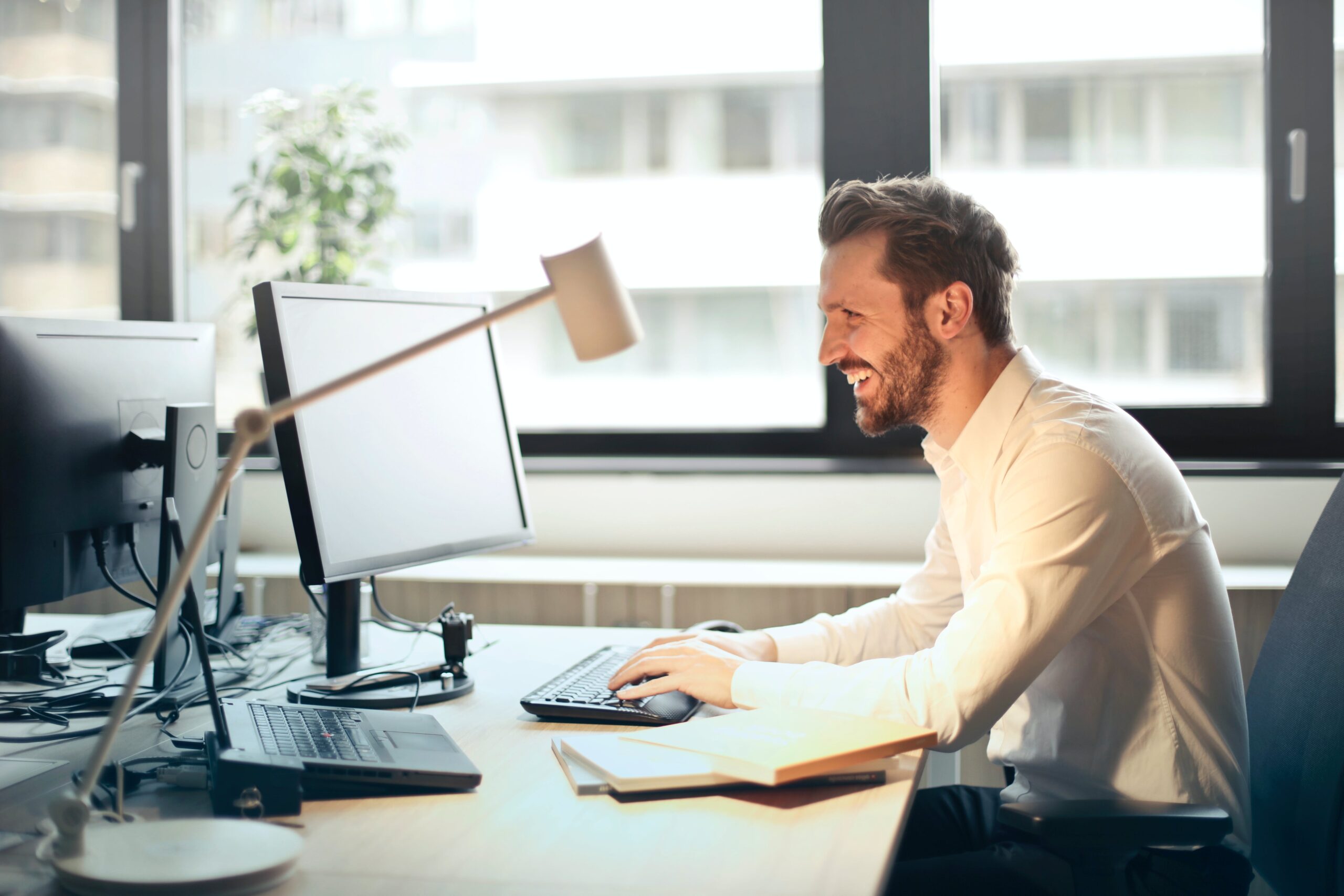 Man at computer